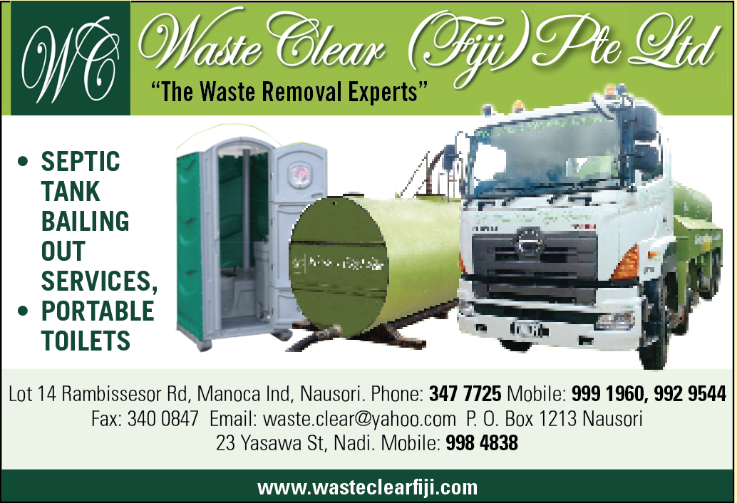 .Waste Clear Fiji PTE Limited services